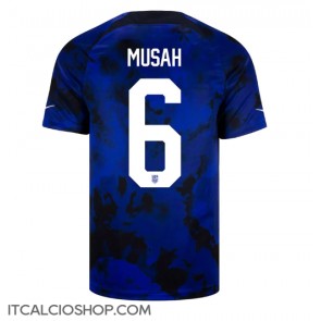 stati Uniti Yunus Musah #6 Seconda Maglia Mondiali 2022 Manica Corta